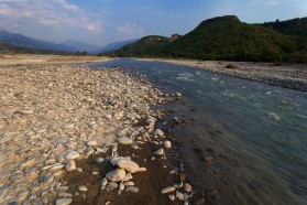 Devoll River in Albania.
